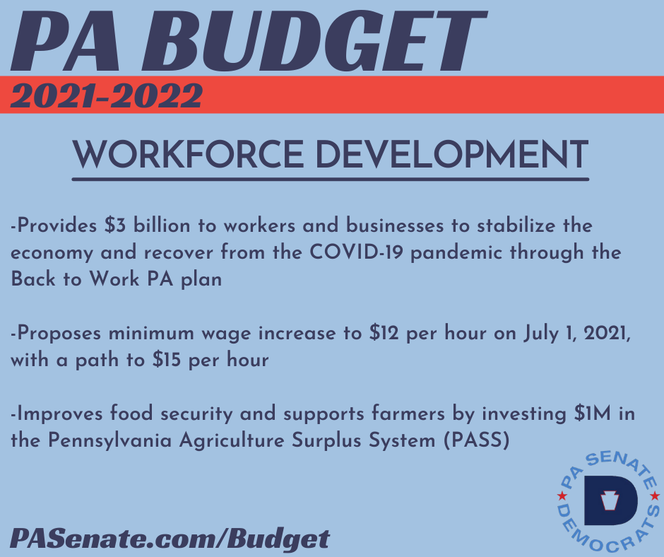 21-22_PABudget_WorkDev_Final PA Budget 2021-2022 - Workforce Development