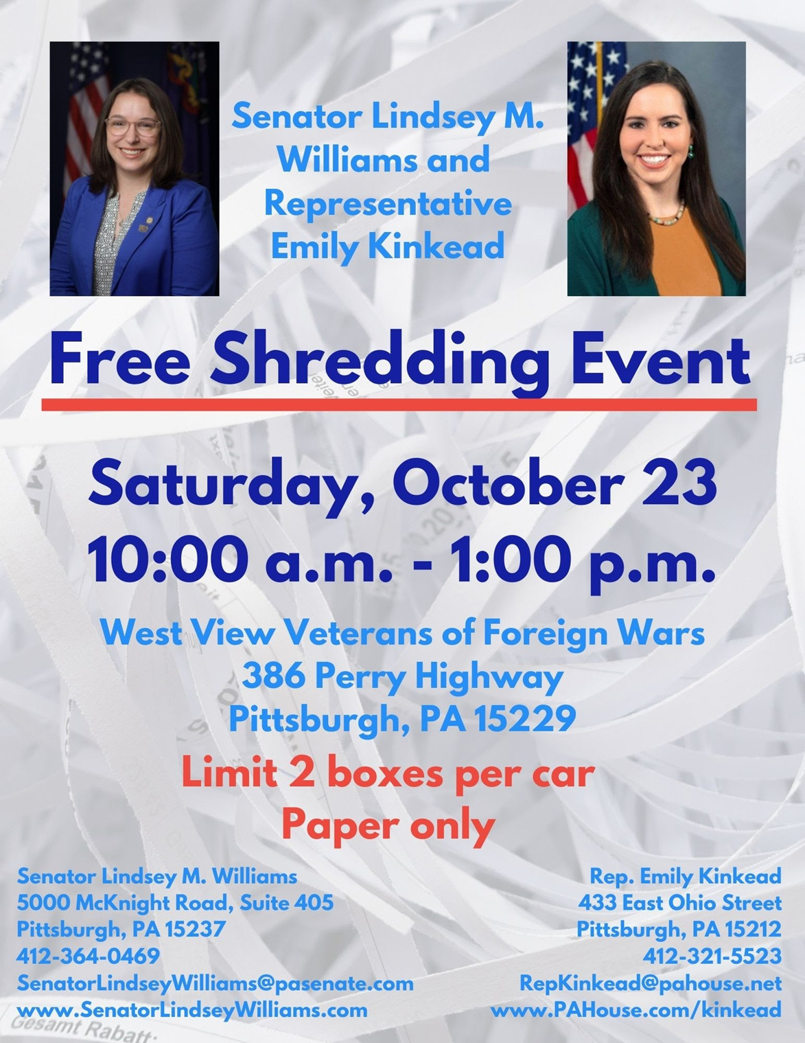 Shredding Event - October 23