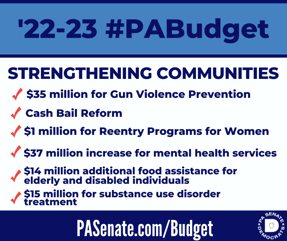 2022-23 State Budget: Strengthening Communities 2022-23 State Budget: Strengthening Communities