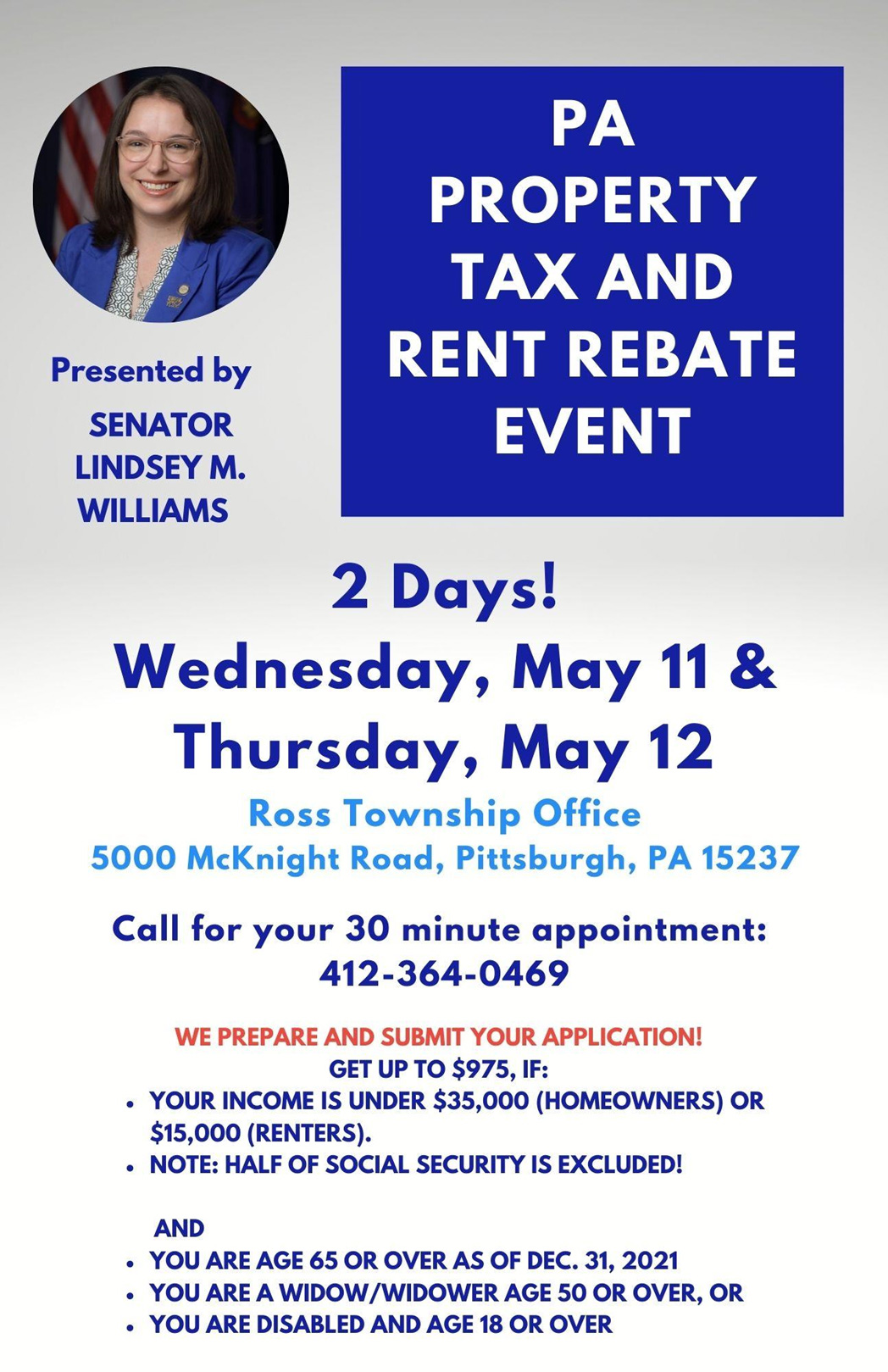 Property Tax & Rent Rebate Event