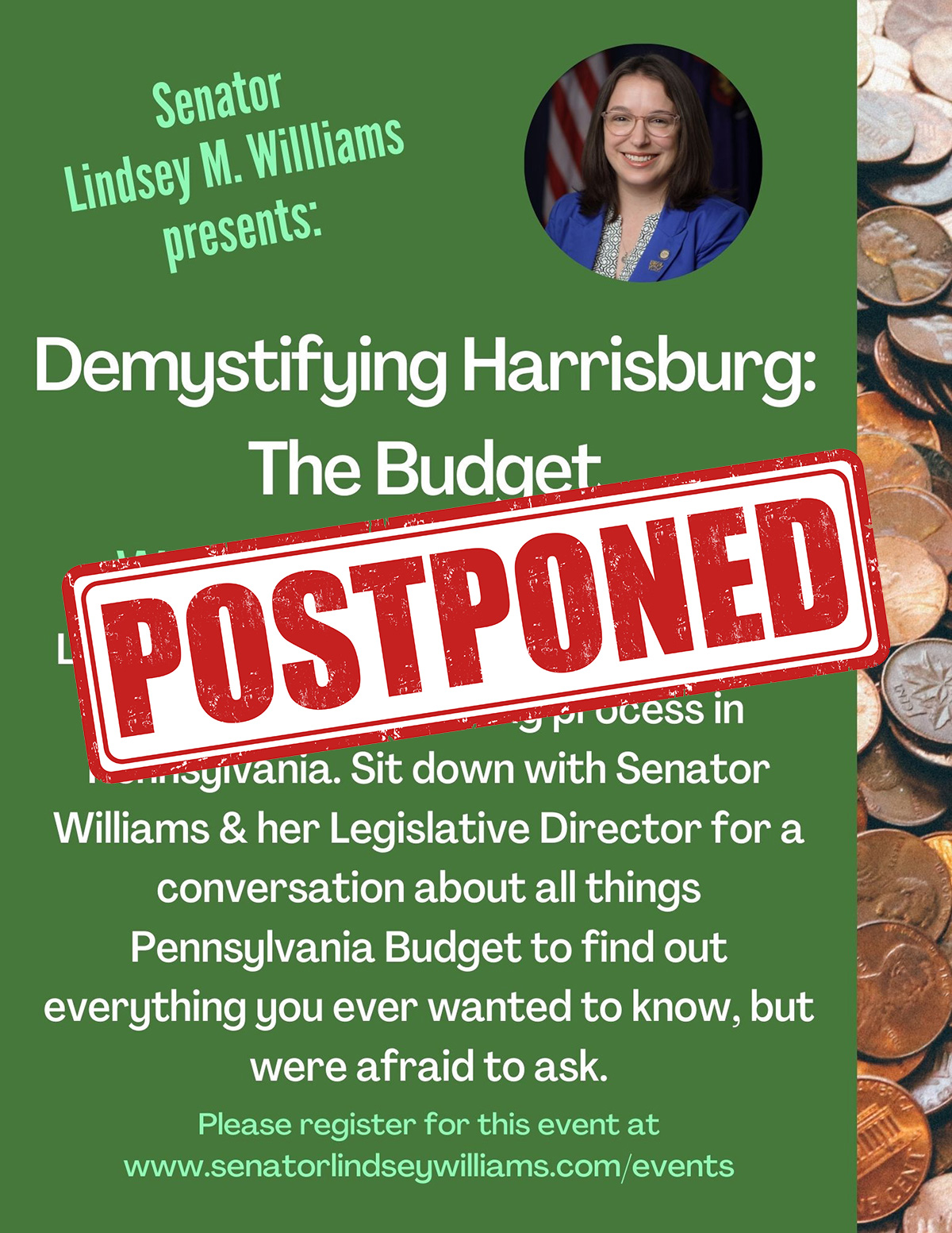 Demystifying Harrisburg: What's in the Budget? - Postponed